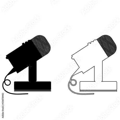 illustration of a microscope