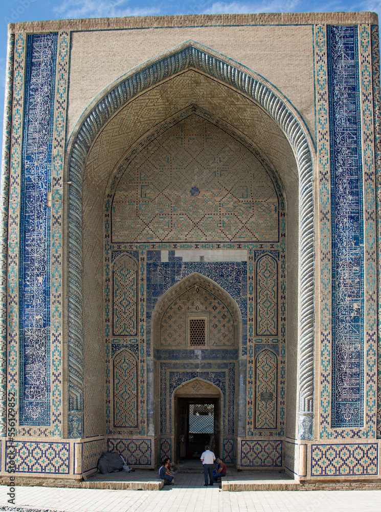 entrance to the mosque in marrakesh country