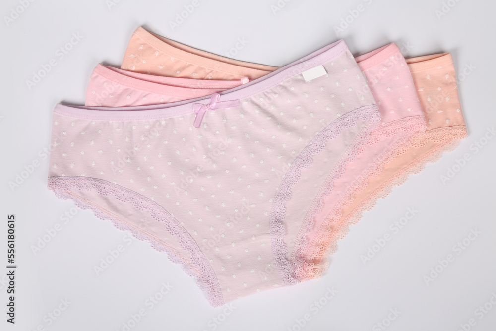 Underwear is highlighted on a white background