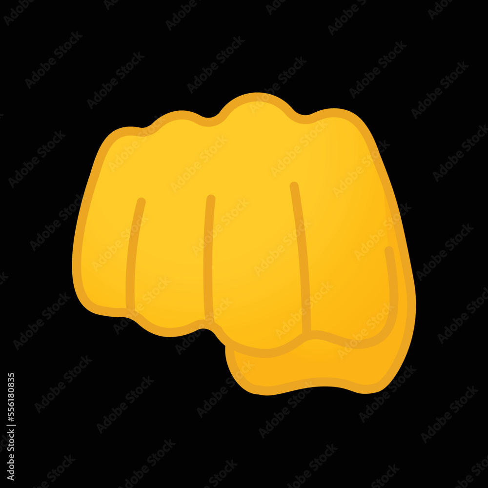 Oncoming Fist vector icon. Isolated punch, fist-bump sign emoji label sign design. Oncoming Fist vector icon. Isolated punch, fist-bump sign emoji label sign design.