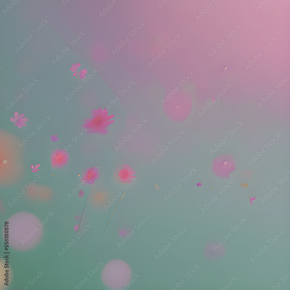 幻想的な花のアートイラスト, Generative, AI 幻想的な花のアートイラスト, Generative, AI