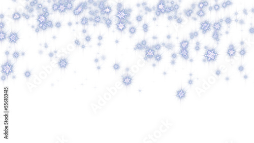 PNG snowflakes falling, glittering and shiny snowfall, twinkle glowing snow, new year and Christmas design 