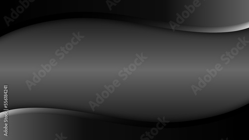 black wave background abstract illustration simple modern elegant premium vector