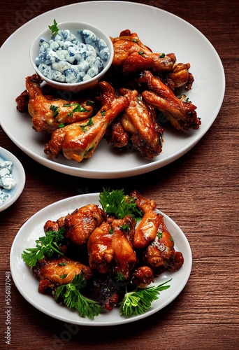 Chicken Wings with Blue Cheese (Generative AI)