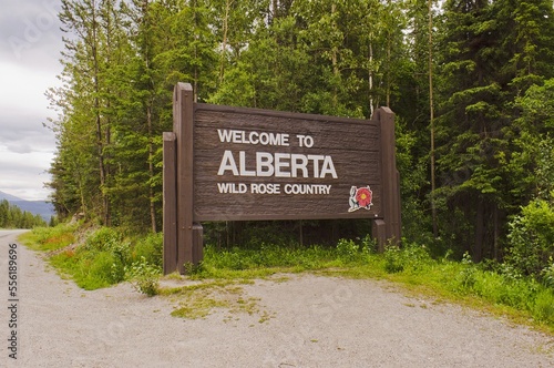 Welcome to Alberta sign.