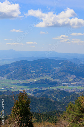 天山からみた景色「佐賀県」