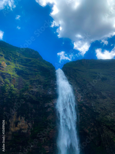 waterfall in the mountains