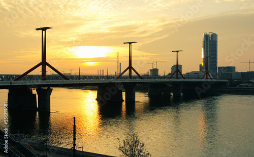 bridge at sunset