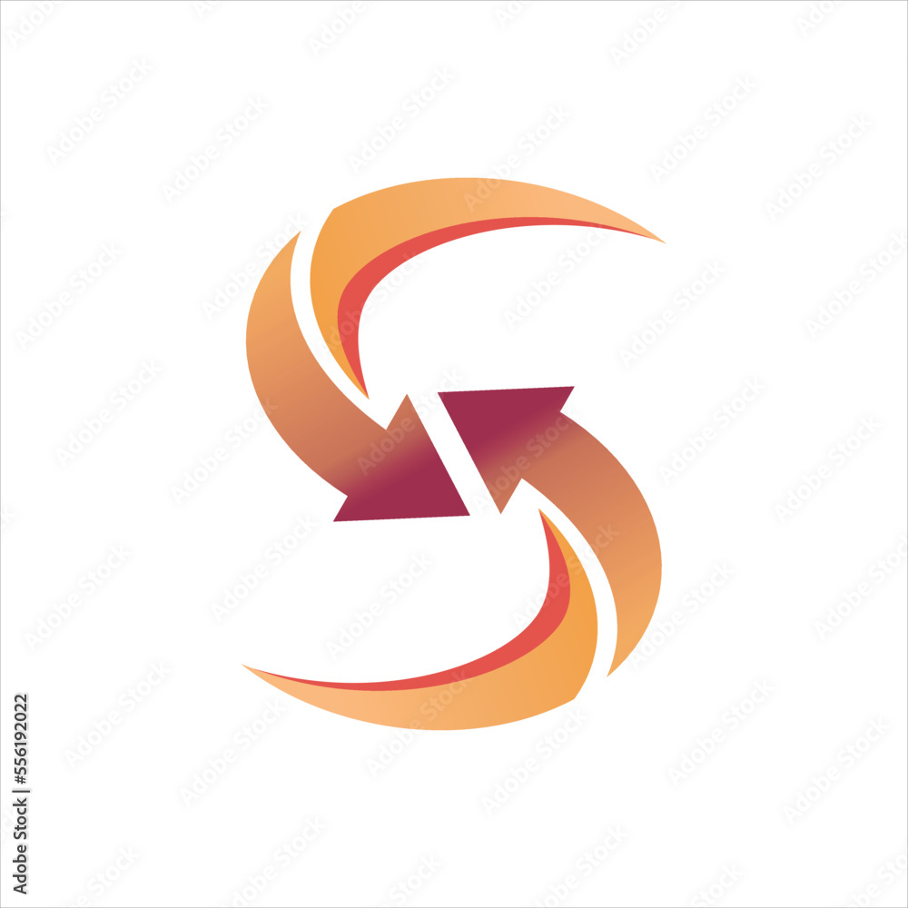 Arrow letter s logo icon design vector image , letter s arrow logo ...