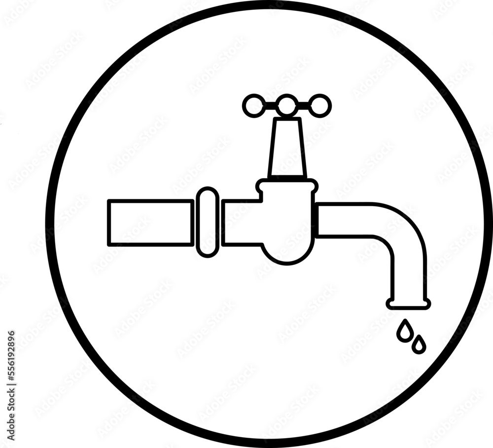 faucet icon in flat style on white. trendy style.eps faucet icon in flat style on white. trendy style.eps