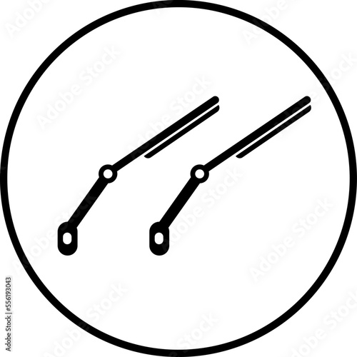 Car windscreen wiper icon trendy vector on white background..eps