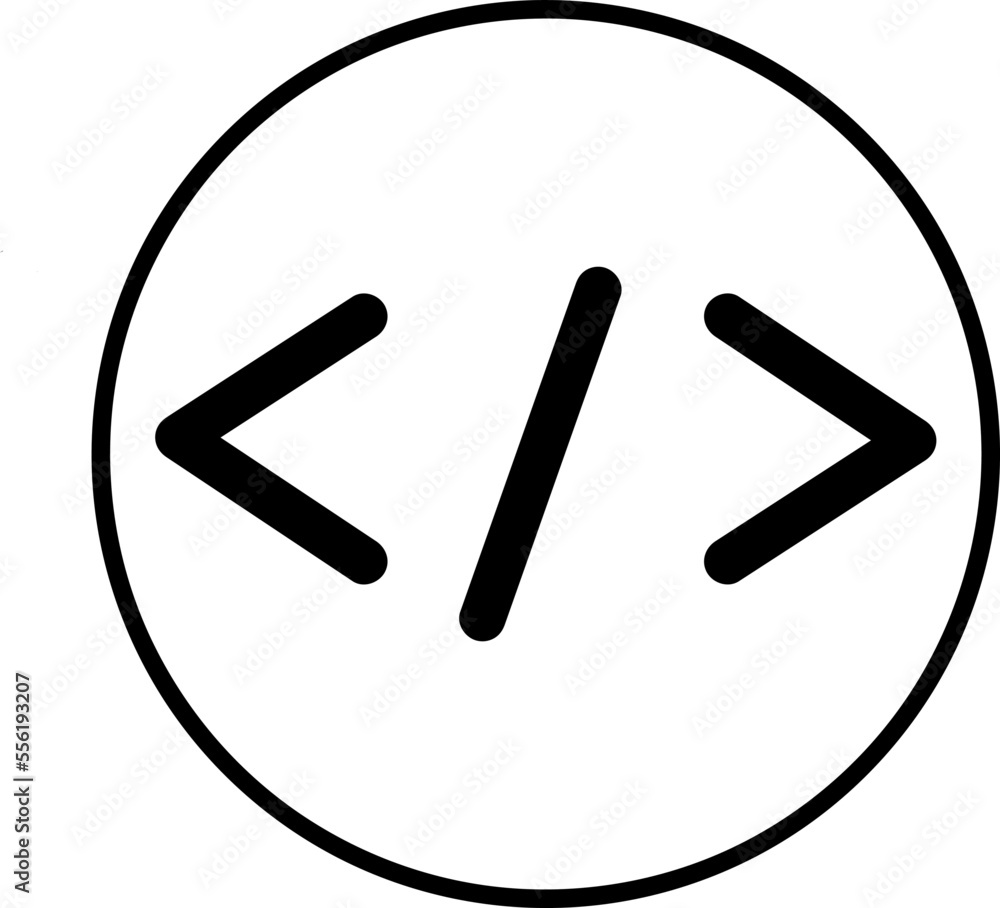 Code Icon in trendy flat style isolated trendy style.eps Code Icon in trendy flat style isolated trendy style.eps