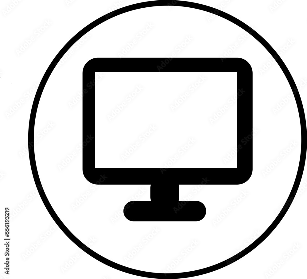 Computer Screen Icon, Computer Screen Icon image, Monitor Icon vector isolated on white..eps Computer Screen Icon, Computer Screen Icon image, Monitor Icon vector isolated on white..eps