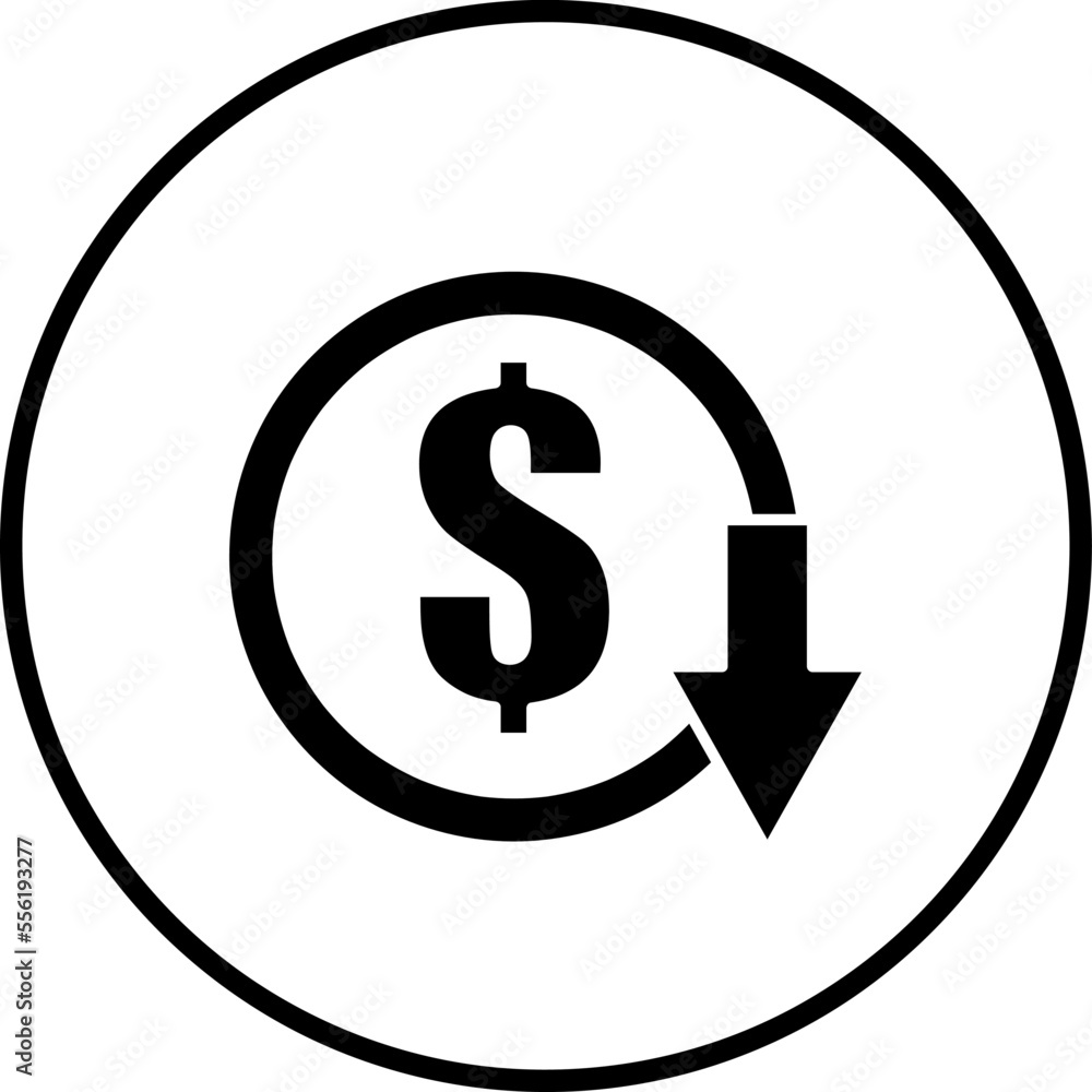 Dollar vector trendy style on white background..eps Dollar vector trendy style on white background..eps