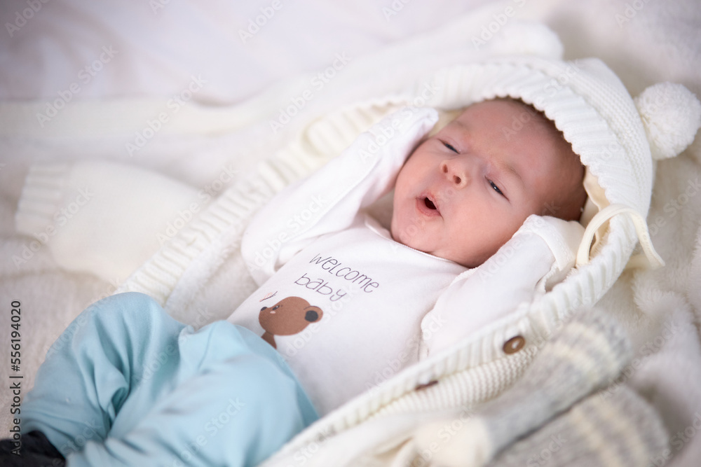 Portrait of a baby in close-up. Portrait of a baby in close-up.