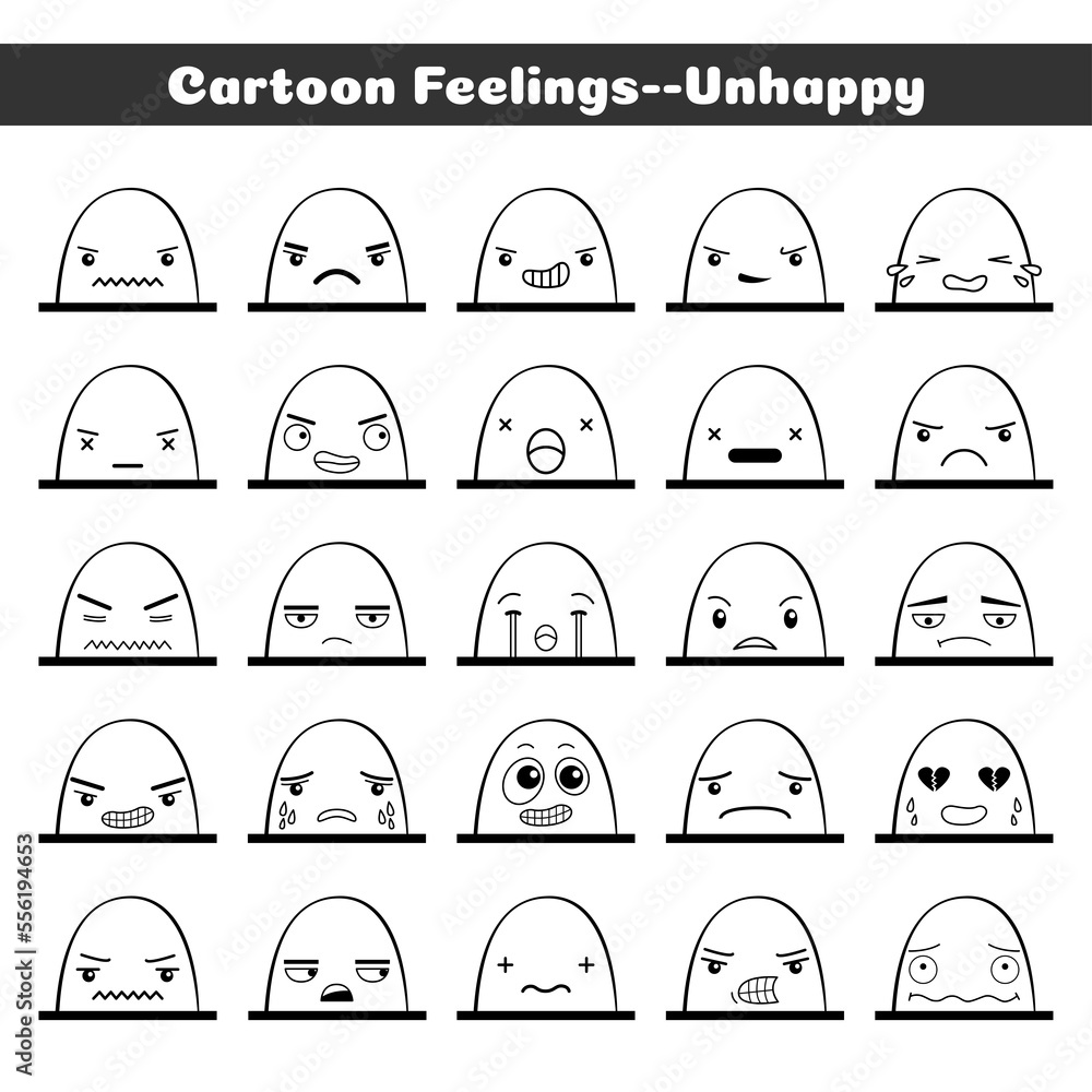 Set_Cartoon_Feelings_Unhappy Set_Cartoon_Feelings_Unhappy