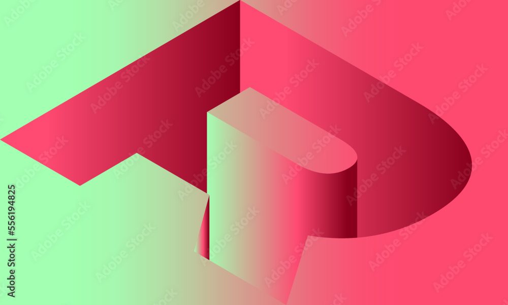 gradient abstract pink background letter r shapes gradient abstract pink background letter r shapes
