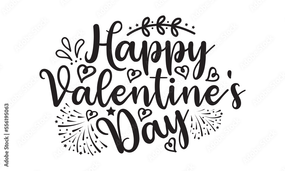 Happy valentine's day svg, Valentines Day svg, Happy valentine`s day T shirt greeting card template with typography text and red heart and line on the background. Vector illustration, flyers