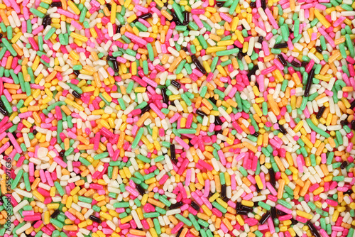 カラフルチョコスプレー　クローズアップ