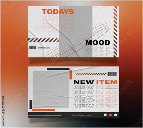 Modern streetwear banner post template