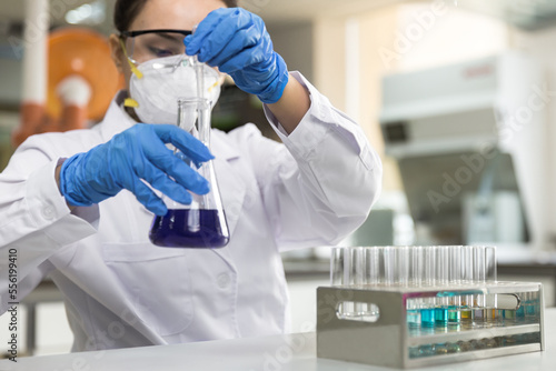 Female scientist in the laborator photo