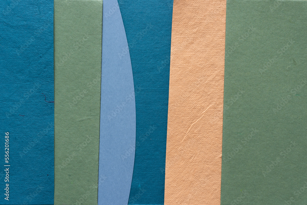 Fototapeta premium rough and textured paper shapes background