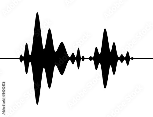 The icon of a digital, sound diagram or wave (track). Image of a spectrogram (sonogram). A symbol of sound, speech (voice) or music. 