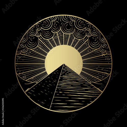 The mystical and magical great pyramid or triangle