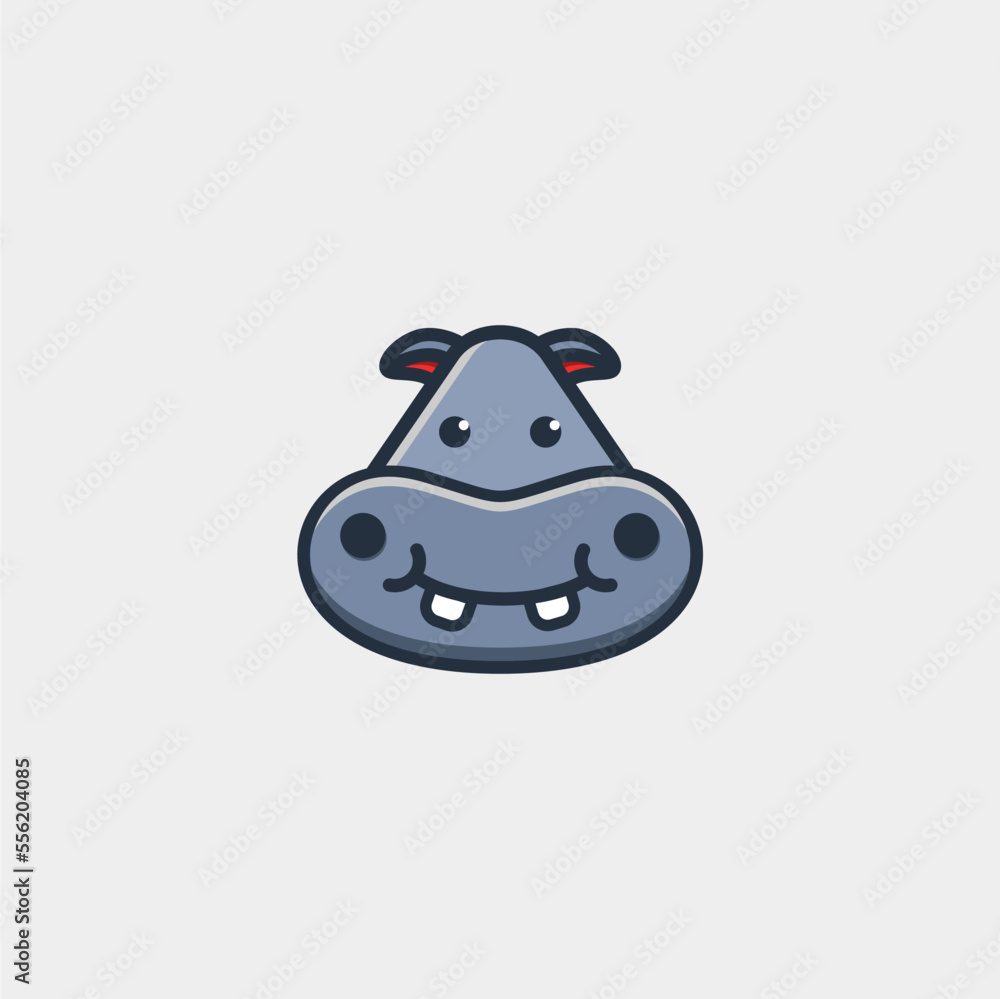 cute hipo cartoon dsign logo cute hipo cartoon dsign logo