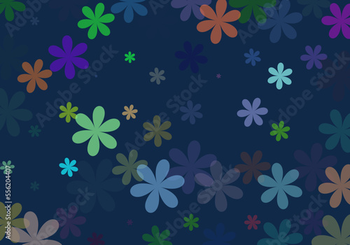 flower sprinkle on gradient dark hipster refreshment theme background for advertisment website banner brochure template product presentation vector eps.