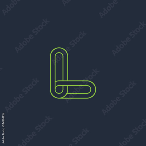 Alphabet Initials logo L, LL