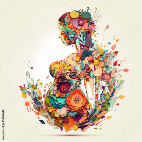 beautiful pregnant woman 