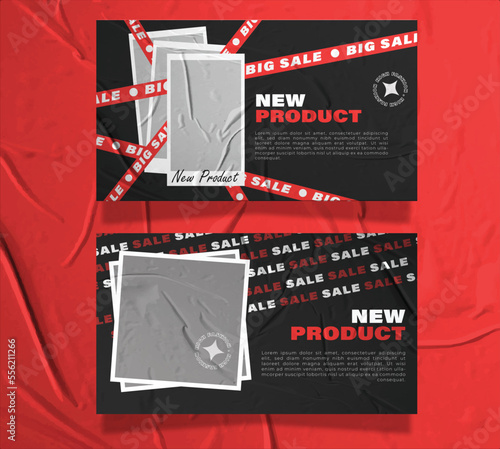 Modern streetwear banner post template