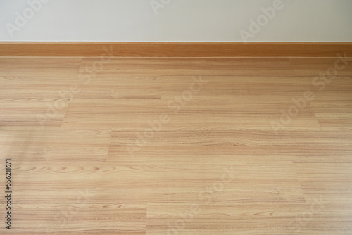 wooden floor and white wall, construction industry
