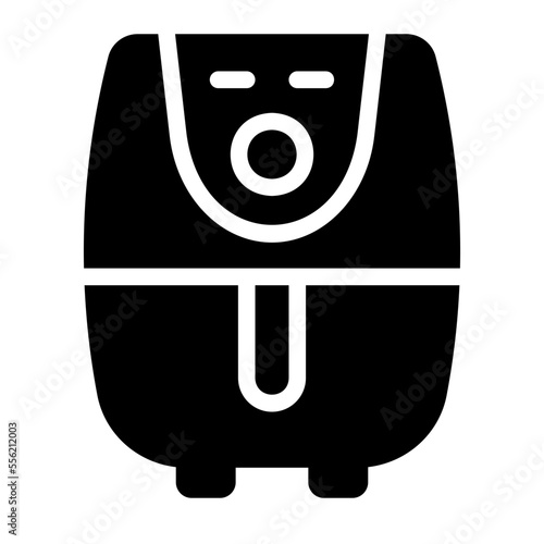 air fryer glyph icon