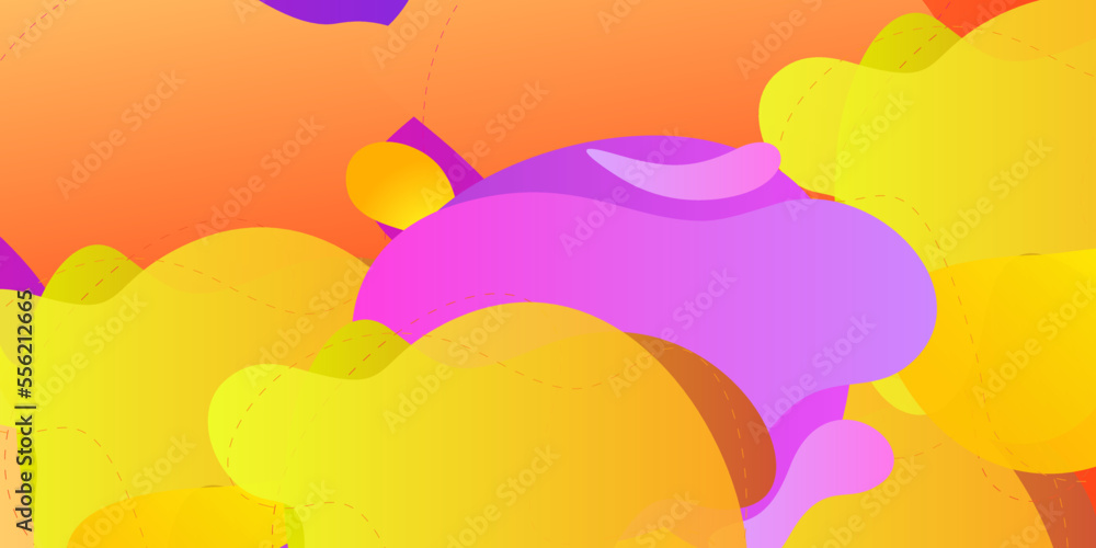 Title: Vector abstract wave colorful wave landing page flat background vector design

