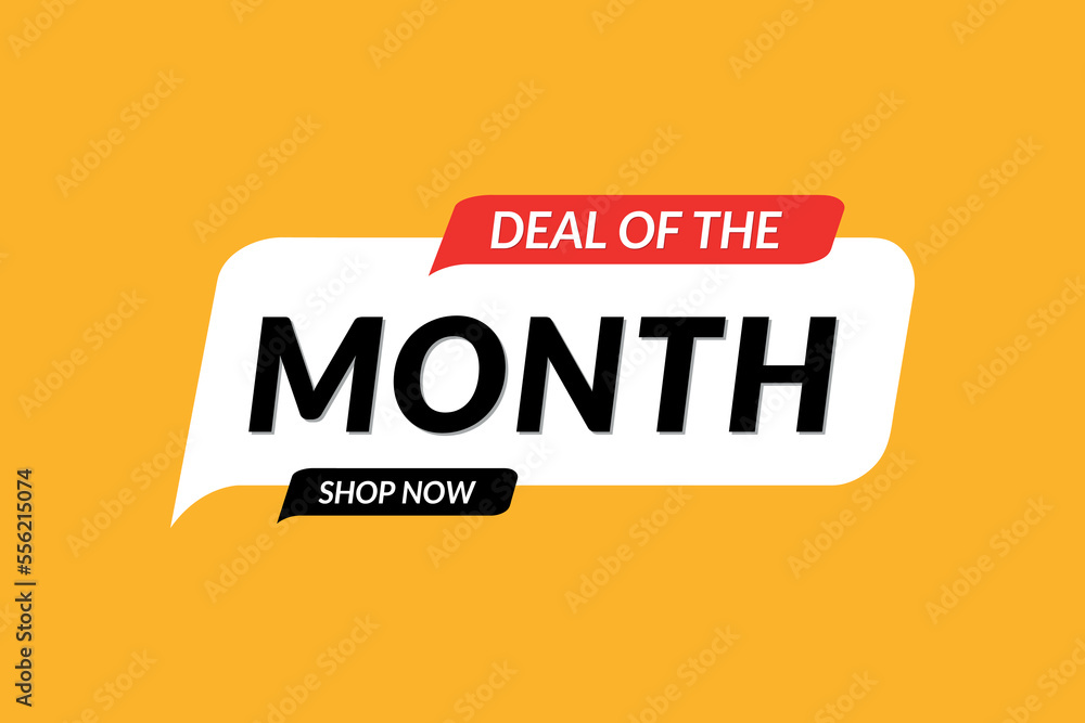 Deal of month sale offer advertising banner design Deal of month sale offer advertising banner design