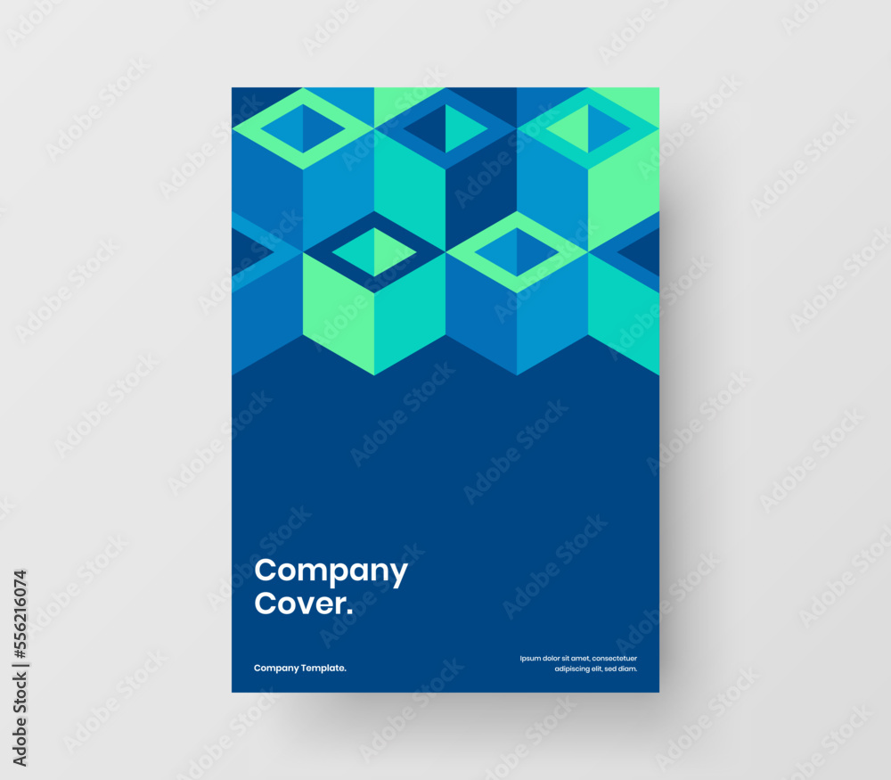 Premium flyer vector design template. Clean mosaic pattern company brochure illustration. Premium flyer vector design template. Clean mosaic pattern company brochure illustration.