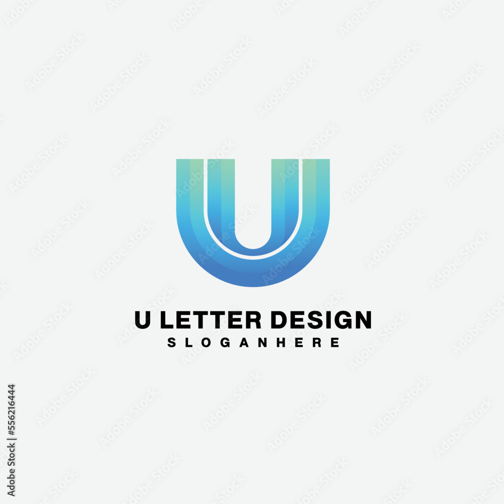 u letter design logo gradient colorful symbol u letter design logo gradient colorful symbol