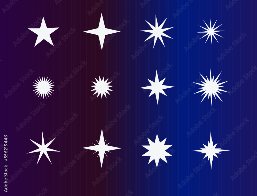Stars symbols on blue background Stars symbols on blue background