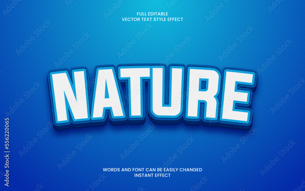 Nature Text Effect