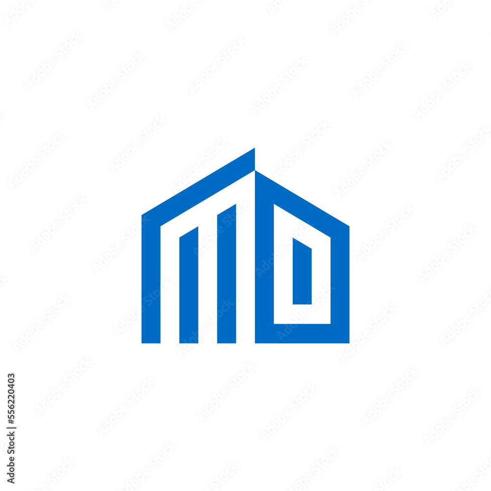 Creative abstract Letter MO with real estate Logo vector Creative abstract Letter MO with real estate Logo vector