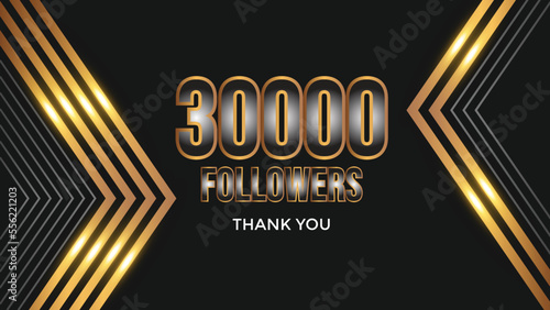 Thank you template for social media 30k followers, subscribers, like. 30000 followers
