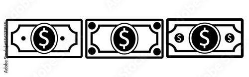 Money and payment icon, logo isolated on white background