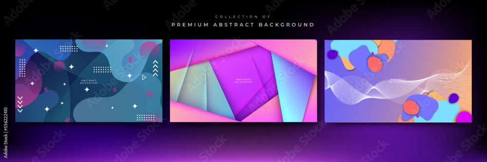 Abstract colorful composition background