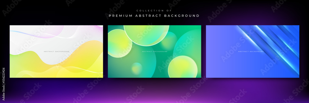 Modern vector gradient abstract colorful background