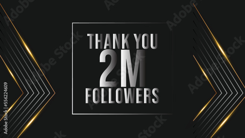 user Thank you celebrate of 2m subscribers and followers. 2m followers thank you
