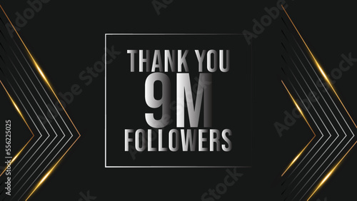 user Thank you celebrate of 9m subscribers and followers. 9m followers thank you
