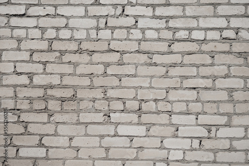 Empty brick wall of gray color. Abstract background..