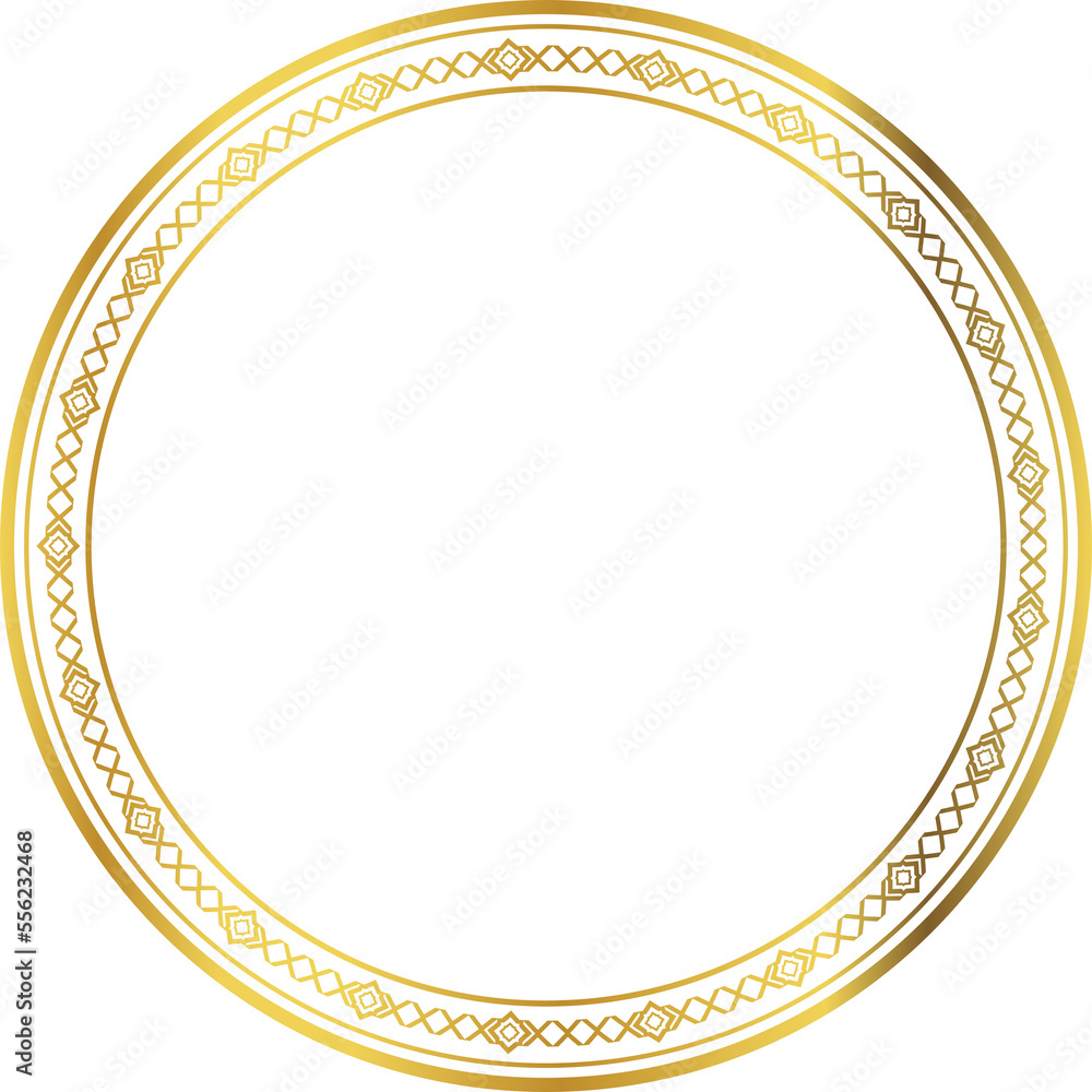 Luxury golden round frame botanic garden vingate pattern Luxury golden round frame botanic garden vingate pattern